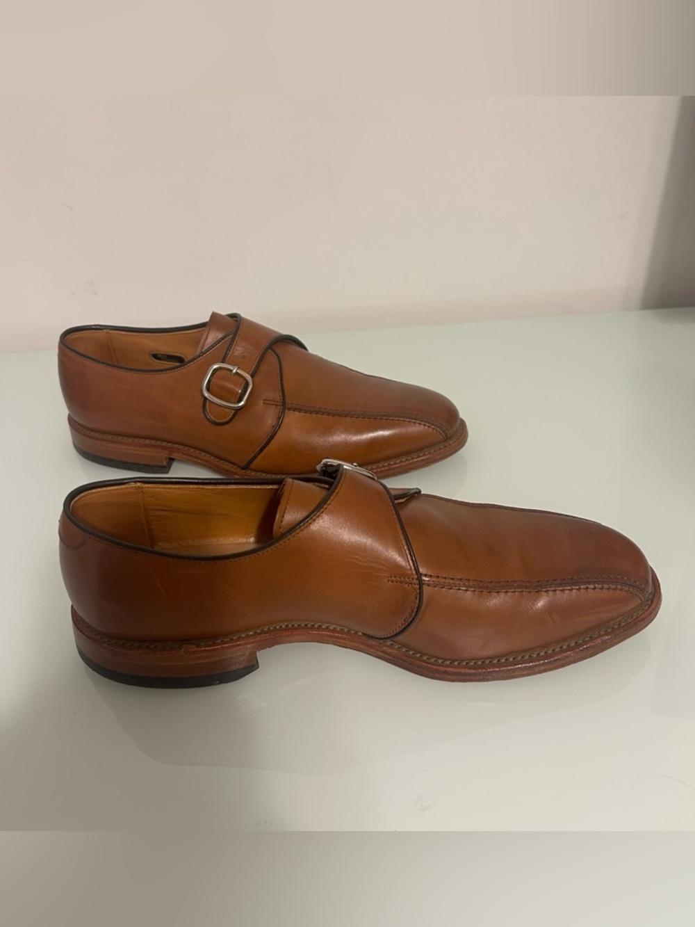 Allen Edmonds Concord Monk Strap Dress Shoes Men's Size 9 D - Picture 4 of 12
